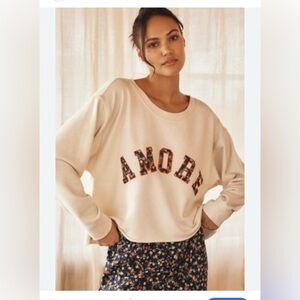 By Anthropologie Graphic Amore Sweatshirt medium